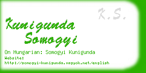 kunigunda somogyi business card